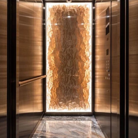 کابین استیل شامپاینی آسانسور